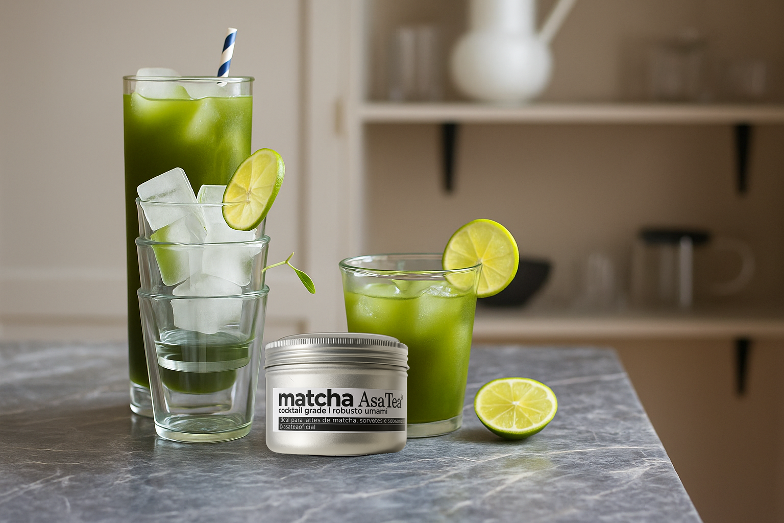 Matcha summer spritz