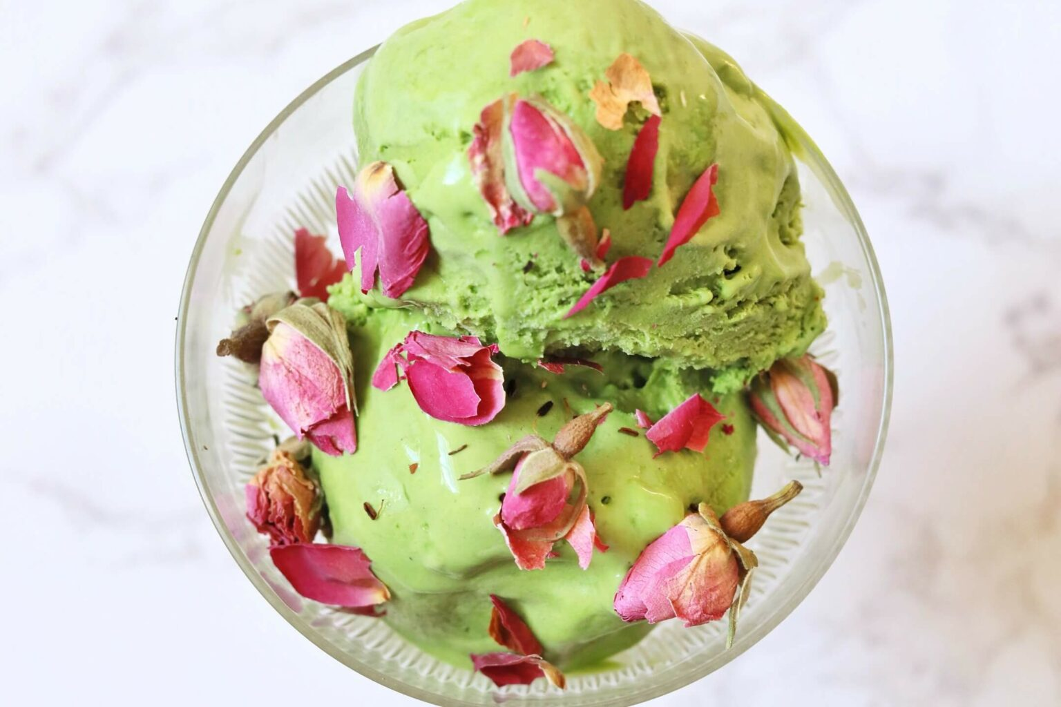 Sorvete de matcha com apenas 3 ingredientes